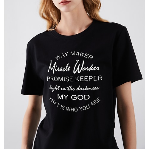 

miracle worker t shirt women way maker miracle worker promise keeper shirts christian shirt short sleeve graphic tees tops green