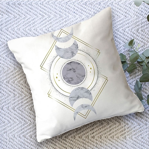 

Moon Double Side Cushion Cover 1PC Soft Decorative Square Throw Pillow Cover Cushion Case Pillowcase for Bedroom Livingroom Superior Quality Machine Washable Outdoor Cushion for Sofa Couch Bed Chair