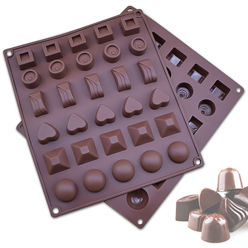 

30 Cavity Silicone Mold Chocolate 3D Shape Non-stick Silicone Cake Mold for Kitchen Silicone Baking Pan for Pastry Jelly Candy Cookie Mold