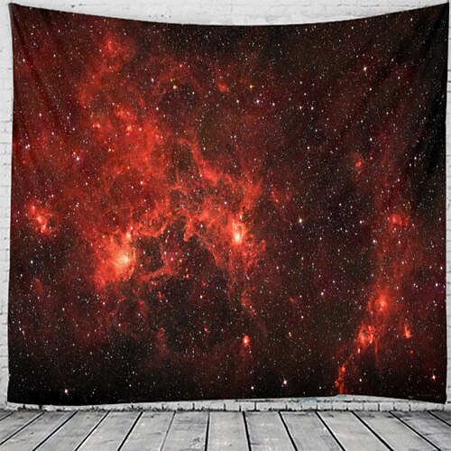 

Seven Stars Sky Pattern Tapestry Art Deco Blanket Curtain Hanging Home Bedroom Living Room Decoration