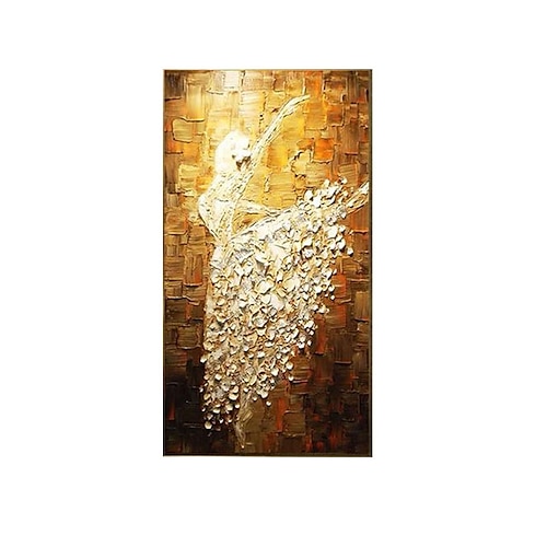 

Oil Painting Handmade Hand Painted Wall Art Modern Ballet Girl Picture Abstract Home Decoration Decor Rolled Canvas No Frame Unstretched