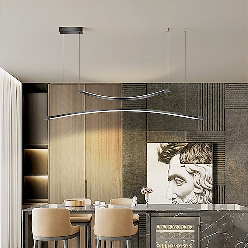 

LED Pendant Light 90 cm Cluster Design Line Design Pendant Light Metal Painted Finishes LED Modern 220-240V