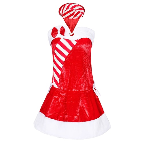 

Santa Suit Movie / TV Theme Costumes Mrs.Claus Adults' Women's Cosplay Costume Christmas Christmas Festival Christmas Festival / Holiday Terylene Red Women's Easy Carnival Costumes Solid Color