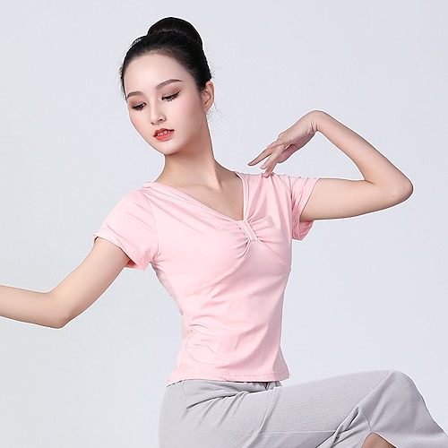 

Latin Dans Top Rosette Dame Træning Polyester