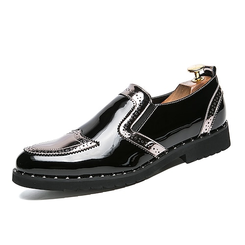 

Men's Loafers & Slip-Ons Tassel Loafers Comfort Loafers Dress Loafers Penny Loafers Business Casual Classic Daily Party & Evening Patent Leather Synthetics Non-slipping Height-increasing Wear Proof