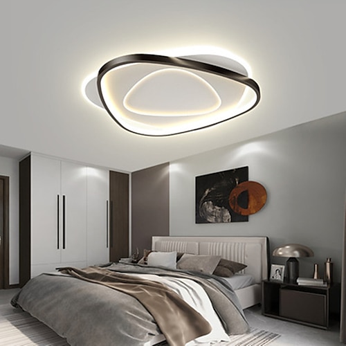 

LED Ceiling Light 40 50 cm Circle Design Flush Mount Lights Metal Artistic Style Modern Style Metal Painted Finishes LED Modern 220-240V