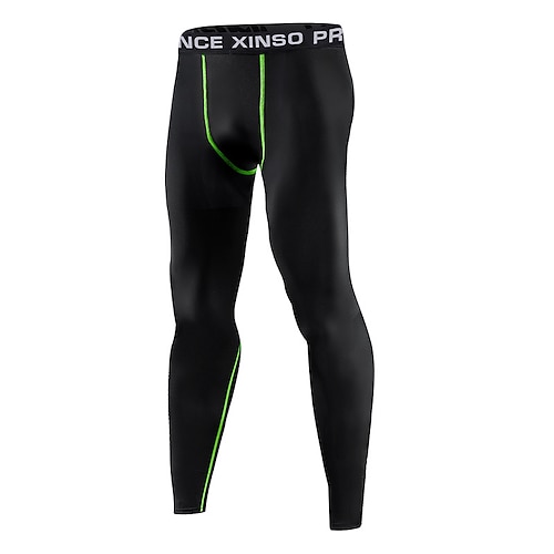 

Men's Running Tights Leggings Compression Pants Compression Clothing Athletic Athleisure Spandex Breathable Quick Dry Moisture Wicking Fitness Gym Workout Running Sportswear Activewear Solid Colored