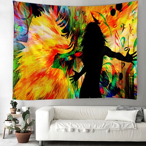 

Music Party Festival Wall Tapestry Art Deco Blanket Curtain Hanging Home Bedroom Living Room Decoration