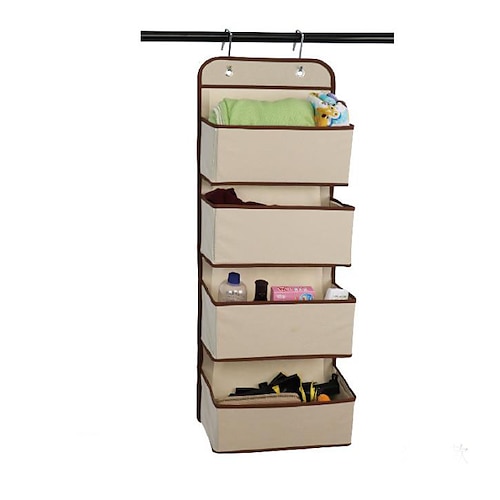 

toy storage pocket behind non-woven door wall-hung multi-layer storage bag books miscellaneous underwear storage box factory direct sales