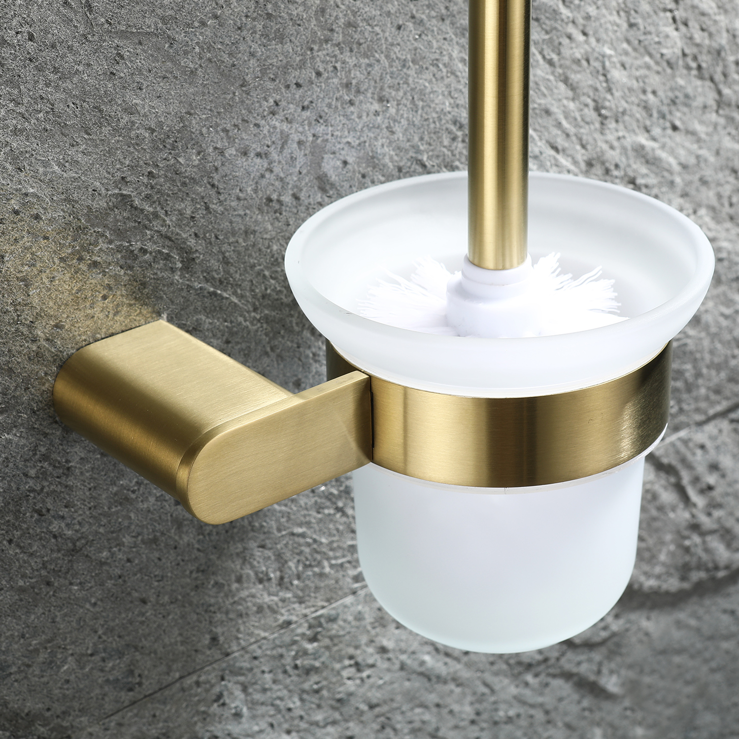  Goldene Badezimmer-Hardware-Sets, an der Wand befestigter Edelstahl-Handtuchhalter/Toilettenpapierhalter/Toilettenbürstenhalter mehrschichtig, neues Design, multifunktional, zeitgemäß