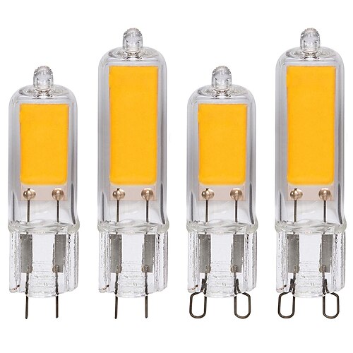 

4pcs 220v g4 g9 led-lampe 2w 4w cob maislicht smd birne superhell ersetzen 20w 30w halogenlampe led-licht für kronleuchter anhänger schrankbeleuchtung landschaftslichter schreibtisch- und stehlampen