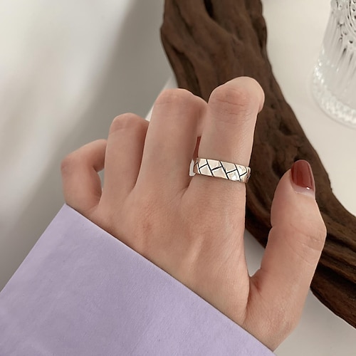 

Adjustable Ring Gift Geometrical Silver Silver 2 Silver 3 Silver-Plated Music Notes Stylish Simple 1pc / Women's / Daily