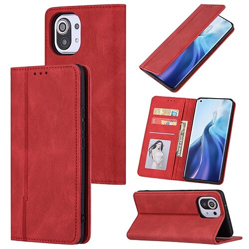 

Phone Case For Xiaomi Full Body Case Mi 11 Mi 10 Redmi Note 9 4G Redmi Note 9 5G Redmi Note 8 Redmi Note 8 Pro Redmi 9 Redmi 9A Mi 10T Lite 5G Redmi Note 10 Wallet Shockproof Dustproof Solid Colored