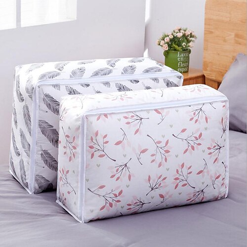 

Waterproof Portable Clothes Storage Bag Organizer Folding Closet Organizer 57X40X22CM