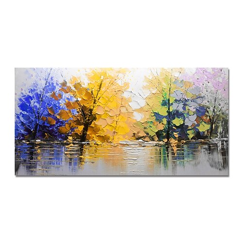 

Oil Painting Handmade Hand Painted Wall Art Abstract Landscape Home Decoration Decor Stretched Frame Ready to Hang