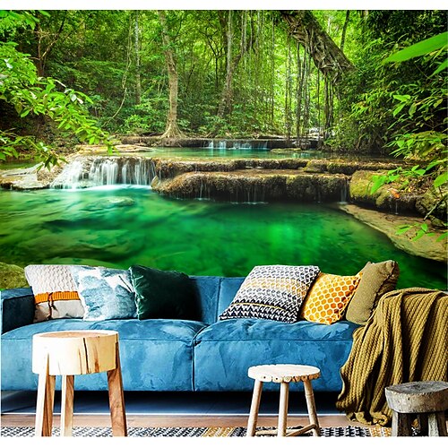 

Mural Wallpaper Self-adhesive Landscape And Beautiful Scenery Canvas /vinyl Suitable For Living Room Party Holiday Hotel Wall Decoration Art Home Decor