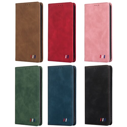 

Wallet Flip Phone Case For Apple iPhone 13 12 Pro Max 11 SE 2020 X XR XS Max 6 7 8 Plus Magnetic Flip Flio Full Protective Cover with Card Slots Phone Stand