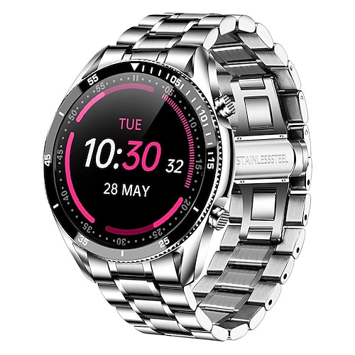 

BW0182 Smart Watch Smartwatch Fitness Running Watch Bluetooth Pedometer Activity Tracker Sleep Tracker Compatible with Android iOS Women Men Long Standby Media Control with Camera IP 67 44mm Watch