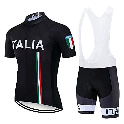 

men's cycling clothing set breathable quick-drying cycling jersey short-sleeved cycling shorts with 3d seat pad cycling jersey set