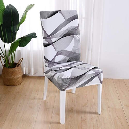 

Dining Chair Cover Stretch Chair Seat Slipcover Elastic Chair Protector For Dining Party Hotel Wedding Soft Washable