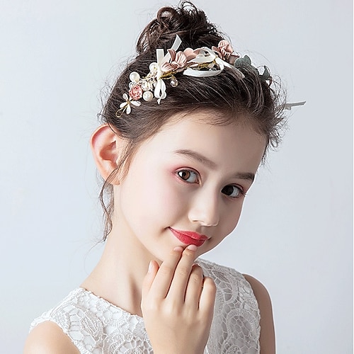 

Kids Baby Girls' Headwear Super Fairy Princess Hair Band Girls Head Flower Girl Birthday Performance Dance Catwalk Host Flower Girl Hair Accessories