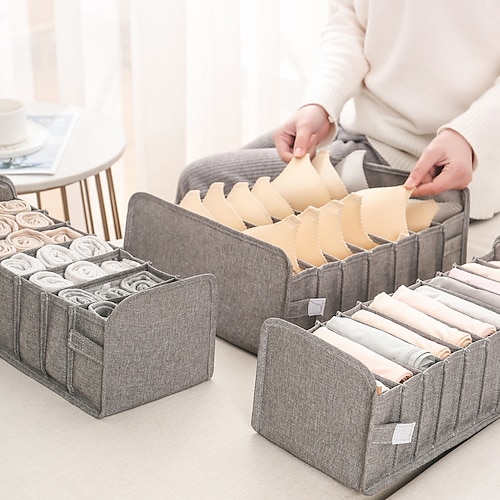 

New Washable Cotton Linen Fabric Folding CD Storage Box Foldable Bins Toys Organizer With Lid Storage Basket Laundry Basket