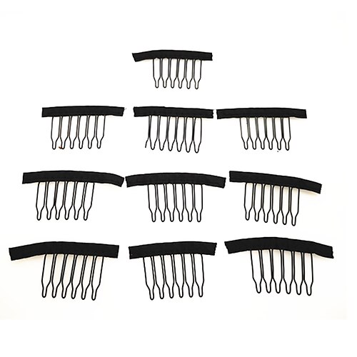 

Hair Clip / Tools & Accessories Metal Clip & Cord / Clips / Wig Brushes & Combs Clips / comb Best Quality / Wearproof 10 pcs Daily Fashion Beige Blonde#18 Black