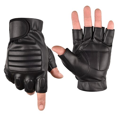 

Herren 1 Paar Halbfinger Strassenmode / Büro / Outdoor Handschuhe - Glatt Rutschfest / tragbar