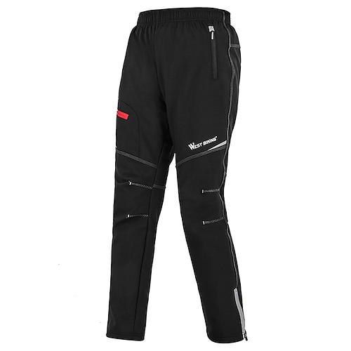 

Men's Women's MTB Trousers Cycling Trousers Bike Tights Winter Sports Stripes Breathable Moisture Wicking Wearable Soft Black Polyester Lycra Clothing Apparel Bike Wear / High Elasticity / Athletic