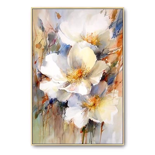 

Oil Painting Handmade Hand Painted Wall Art Simple Flower Abstract Ready to Hang Home Decoration Decor