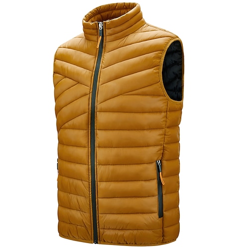 

Women's Fishing Vest Hiking Vest Quilted Puffer Vest Winter Outdoor Solid Color Quick Dry Lightweight Breathable Multi Pockets Outerwear Winter Jacket Trench Coat Skiing Hunting Fishing ArmyGreen