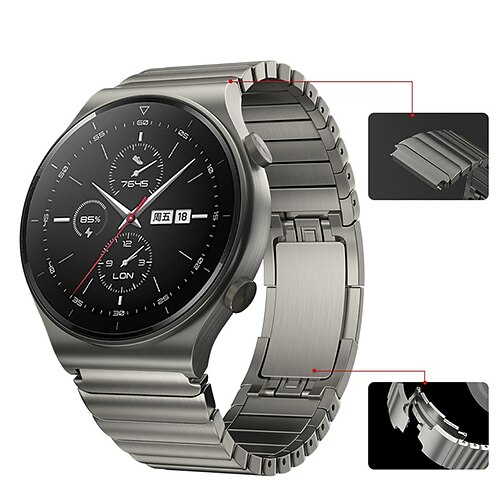

1 pcs Smart Watch Band for Samsung Galaxy Watch 3 Galaxy Watch Gear S3 Frontier Classic 45mm 46mm, 22mm Watch Band Stainless Steel Smartwatch Strap Business Modern Buckle Business Band Metal Band