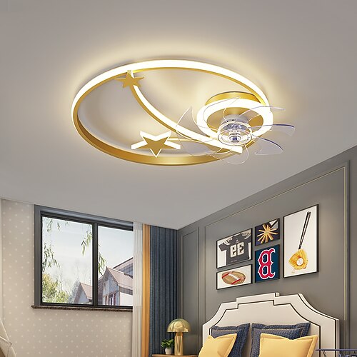

LED Ceiling Light 50 cm Dimmable Ceiling Fan Aluminum Artistic Style Vintage Style Modern Style Painted Finishes LED Nordic Style 220-240V