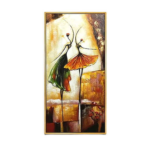 

Oil Painting Handmade Hand Painted Wall Art Modern Beautiful Ballet Girl Picture Abstract Home Decoration Decor Rolled Canvas No Frame Unstretched