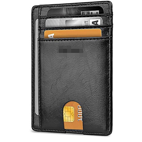 

1 PC Change Purses Credit Card Holders Credit Card Holder Wallet Leather Other Material Name Card Holder Waterproof Pocket Multi Function for Men