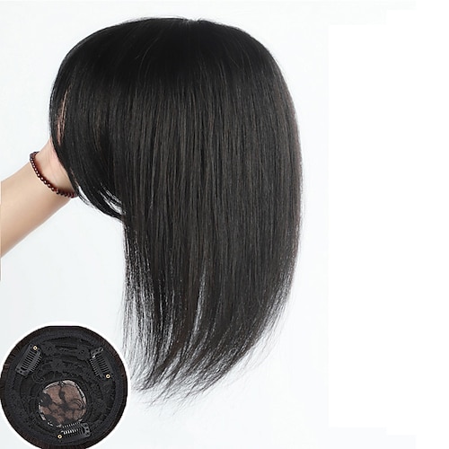 

Women's Human Hair Toupees Straight Capless Soft / Party / Women Party / Evening / Daily Wear / Vacation