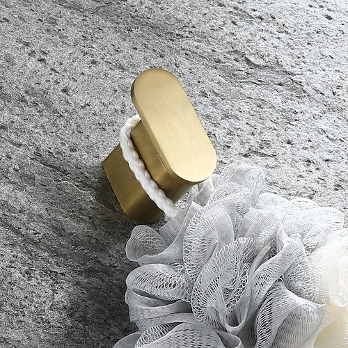  Goldene Badezimmer-Hardware-Sets, an der Wand befestigter Edelstahl-Handtuchhalter/Toilettenpapierhalter/Toilettenbürstenhalter mehrschichtig, neues Design, multifunktional, zeitgemäß