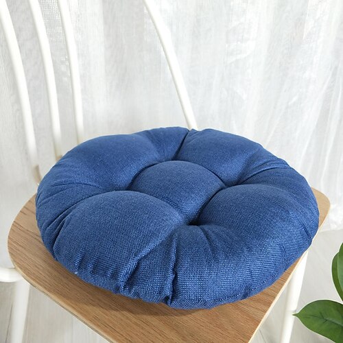 

Seat Cushion Solid Color Thicken Round Chair Cushion Home Decor Cushion Pillows Chair Throw Floor Pillows Meditation Office Cushion