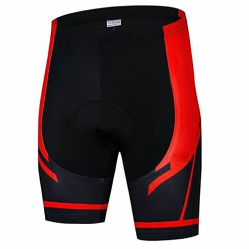 

21Grams Men's Bike Shorts Cycling Padded Shorts Bike Padded Shorts / Chamois Mountain Bike MTB Road Bike Cycling Sports Patchwork 3D Pad Cycling Breathable Quick Dry Red Polyester Clothing Apparel