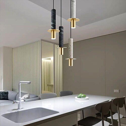 

led pendel 12 cm enkelt design pendel keramisk galvaniseret moderne nordisk stil 220-240v