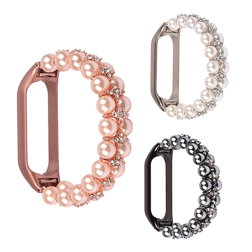 

1 pcs Smart Watch Band for Xiaomi Xiaomi Band 4 Xiaomi Band 5 Xiaomi Band 6 Xiaomi Band 4 Xiaomi Band 5 Xiaomi Band 6 Stainless Steel Beaded Smartwatch Strap Modern Buckle Jewelry Bracelet