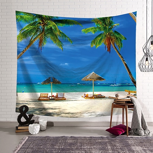

Landscape Wall Tapestry Art Decor Blanket Curtain Hanging Home Bedroom Living Room Decoration Polyester Beach