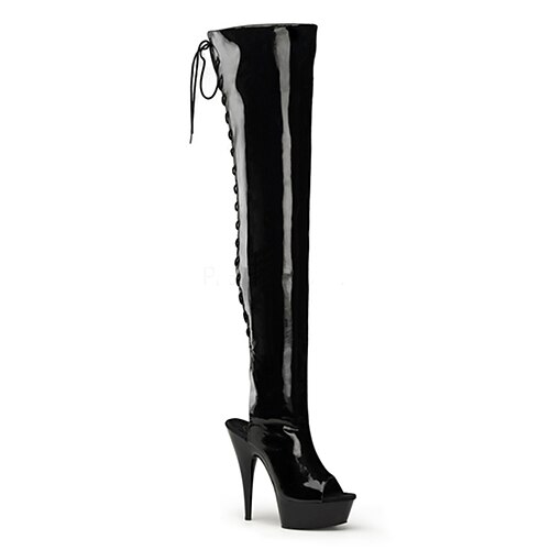 

Women's Boots Daily Beach Sexy Boots Stripper Boots Sandals Boots Summer Boots Over The Knee Boots Thigh High Boots Pumps Round Toe Closed Toe PU Zipper Solid Colored Black Red Gray