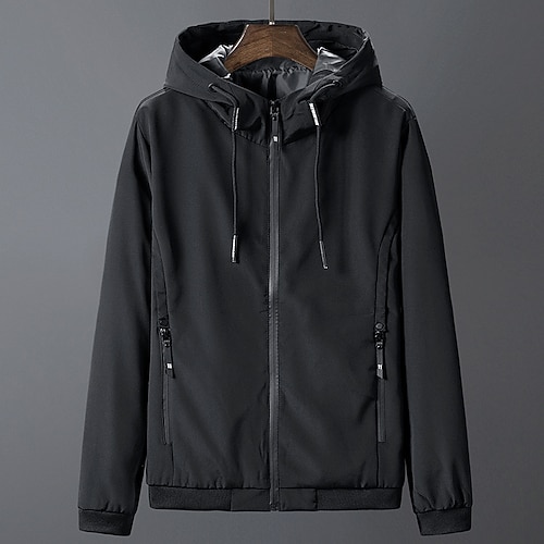 

Men's Hoodie Jacket Hiking Jacket Hiking Windbreaker Outdoor Thermal Warm Windproof Quick Dry Lightweight Outerwear Trench Coat Top Skiing Ski / Snowboard Fishing Grey Black Red / Breathable