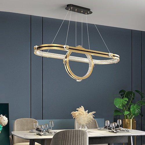 

LED Pendant Light Island Light 95 cm Lantern Desgin Pendant Light Metal Electroplated Modern 220-240V