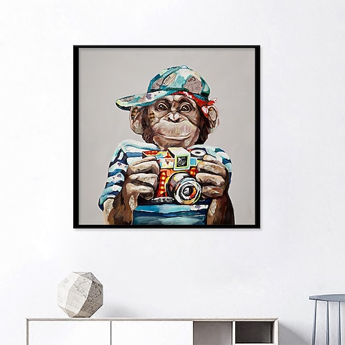 

Wall Art Canvas Prints Painting Artwork Picture Animal Monkey Nursery Home Decoration Decor Rolled Canvas No Frame Unframed Unstretched