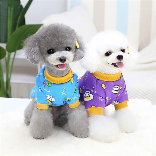 

Dog Cat Sweatshirt Animal Cute Sweet Dailywear Casual / Daily Winter Dog Clothes Puppy Clothes Dog Outfits Warm Purple Red Blue Sweatshirts for Girl and Boy Dog Cotton