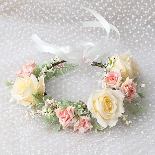 

Hair Accessory Polyester / Polyamide Tea Party Beach With Flower Headpiece Headwear