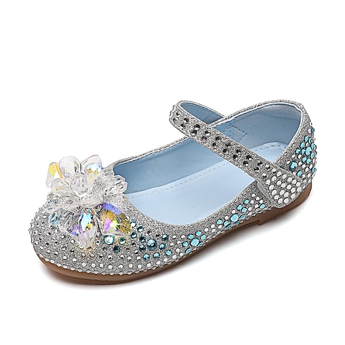 

Girls' Flats Flower Girl Shoes Formal Shoes Princess Shoes Rubber PU Portable Cartoon Design Non Slip Dress Shoes Little Kids(4-7ys) Big Kids(7years ) Daily Party Evening Walking Shoes Rhinestone