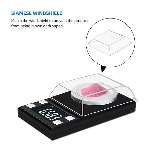 

Digital Scales ±0.001g 50g max high Precision with cover Lab Laboratory Jewelry Diamond Herbs Grams Gold